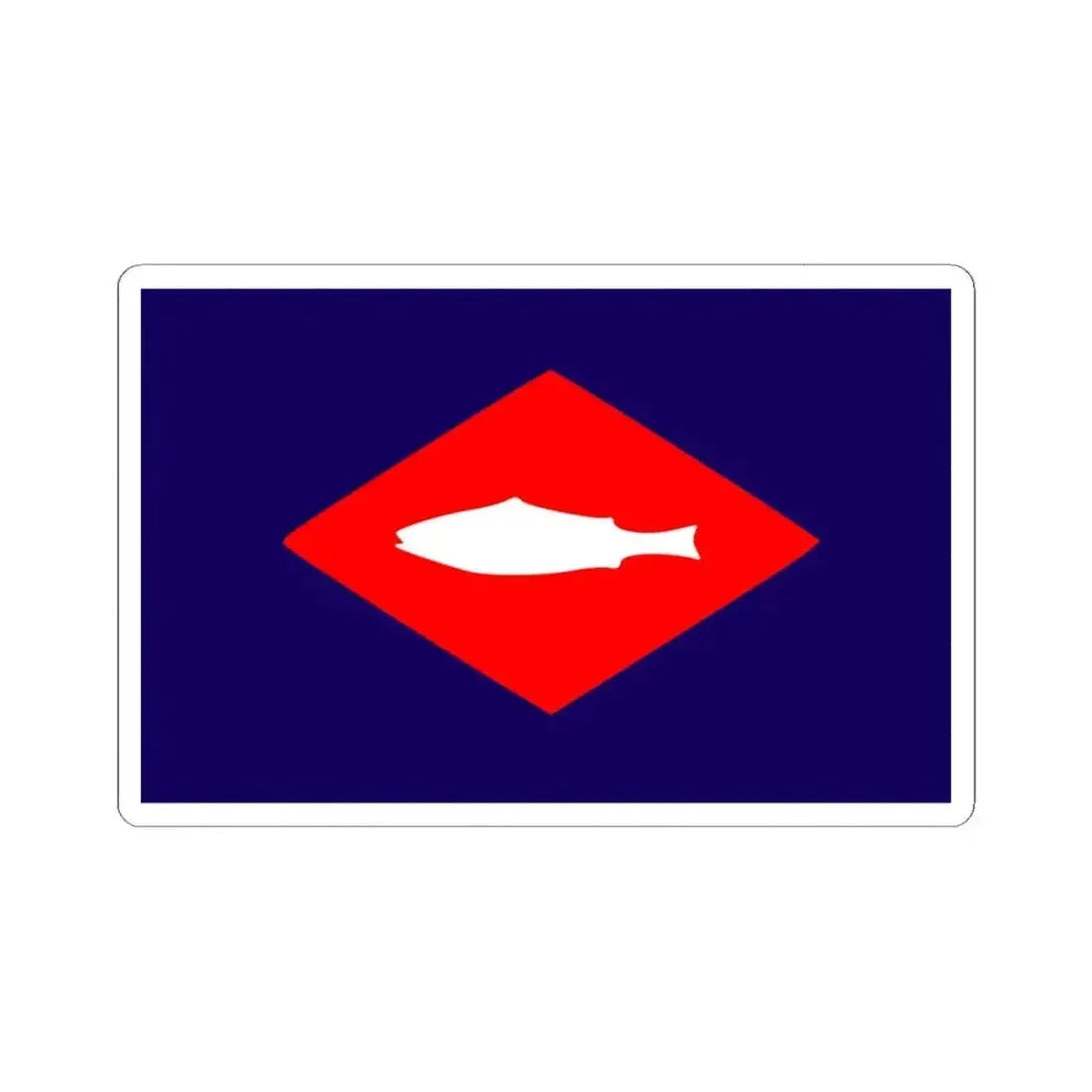 Flag of the United States Bureau of Fisheries (United States) STICKER Vinyl Kiss-Cut Decal 6 Inch White - The Sticker Space