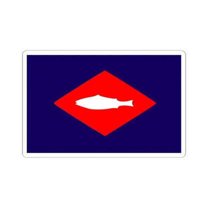 Flag of the United States Bureau of Fisheries (United States) STICKER Vinyl Kiss-Cut Decal 6 Inch White - The Sticker Space