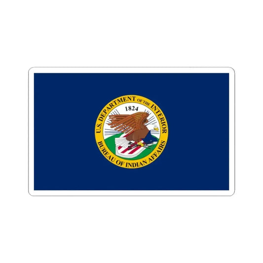 Flag of the United States Bureau of Indian Affairs (United States) STICKER Vinyl Kiss-Cut Decal 2 Inch White - The Sticker Space