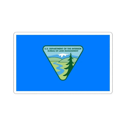 Flag of the United States Bureau of Land Management (United States) STICKER Vinyl Kiss-Cut Decal 3 Inch White - The Sticker Space