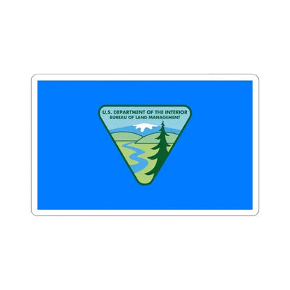 Flag of the United States Bureau of Land Management (United States) STICKER Vinyl Kiss-Cut Decal 4 Inch White - The Sticker Space