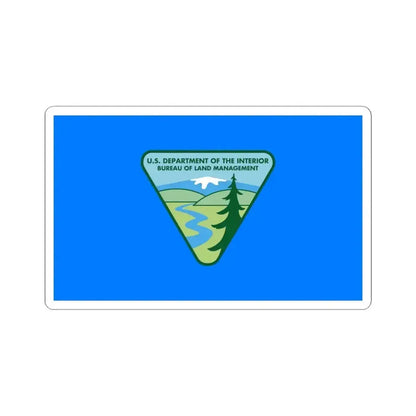 Flag of the United States Bureau of Land Management (United States) STICKER Vinyl Kiss-Cut Decal 6 Inch White - The Sticker Space