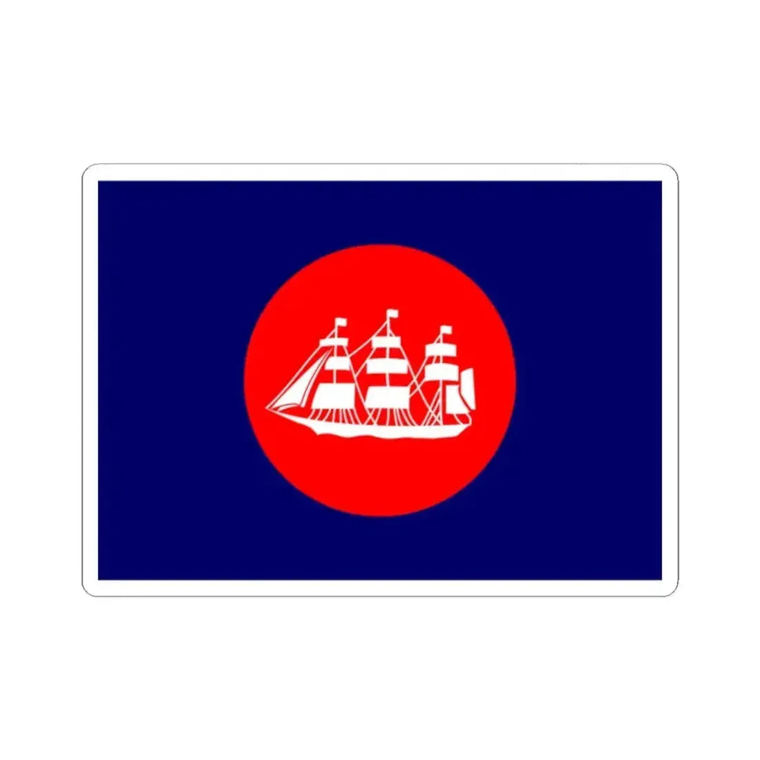 Flag of the United States Bureau of Navigation (United States) STICKER Vinyl Kiss-Cut Decal 2 Inch White - The Sticker Space