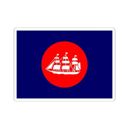 Flag of the United States Bureau of Navigation (United States) STICKER Vinyl Kiss-Cut Decal 3 Inch White - The Sticker Space