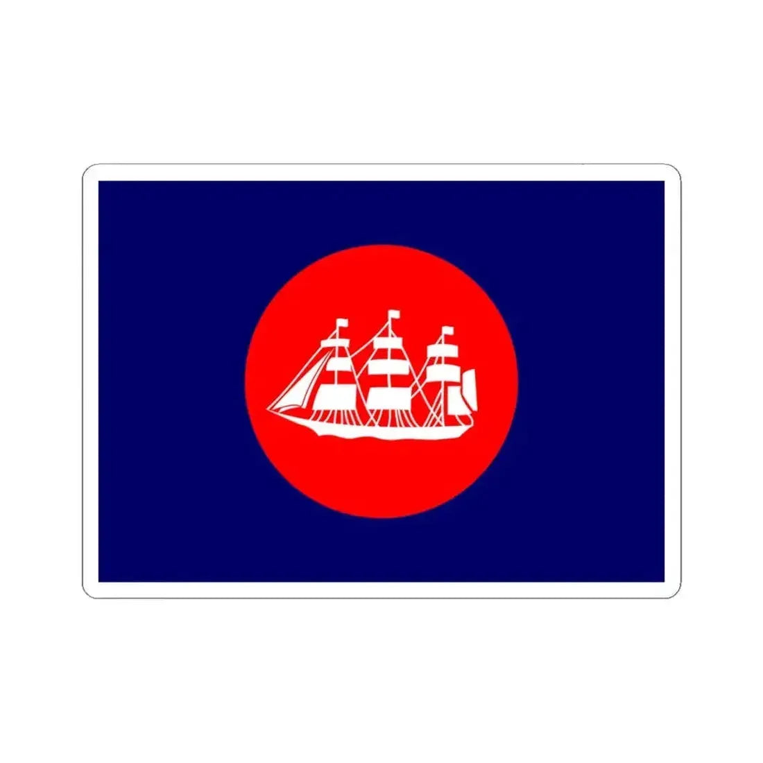 Flag of the United States Bureau of Navigation (United States) STICKER Vinyl Kiss-Cut Decal 4 Inch White - The Sticker Space