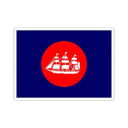 Flag of the United States Bureau of Navigation (United States) STICKER Vinyl Kiss-Cut Decal 4 Inch White - The Sticker Space