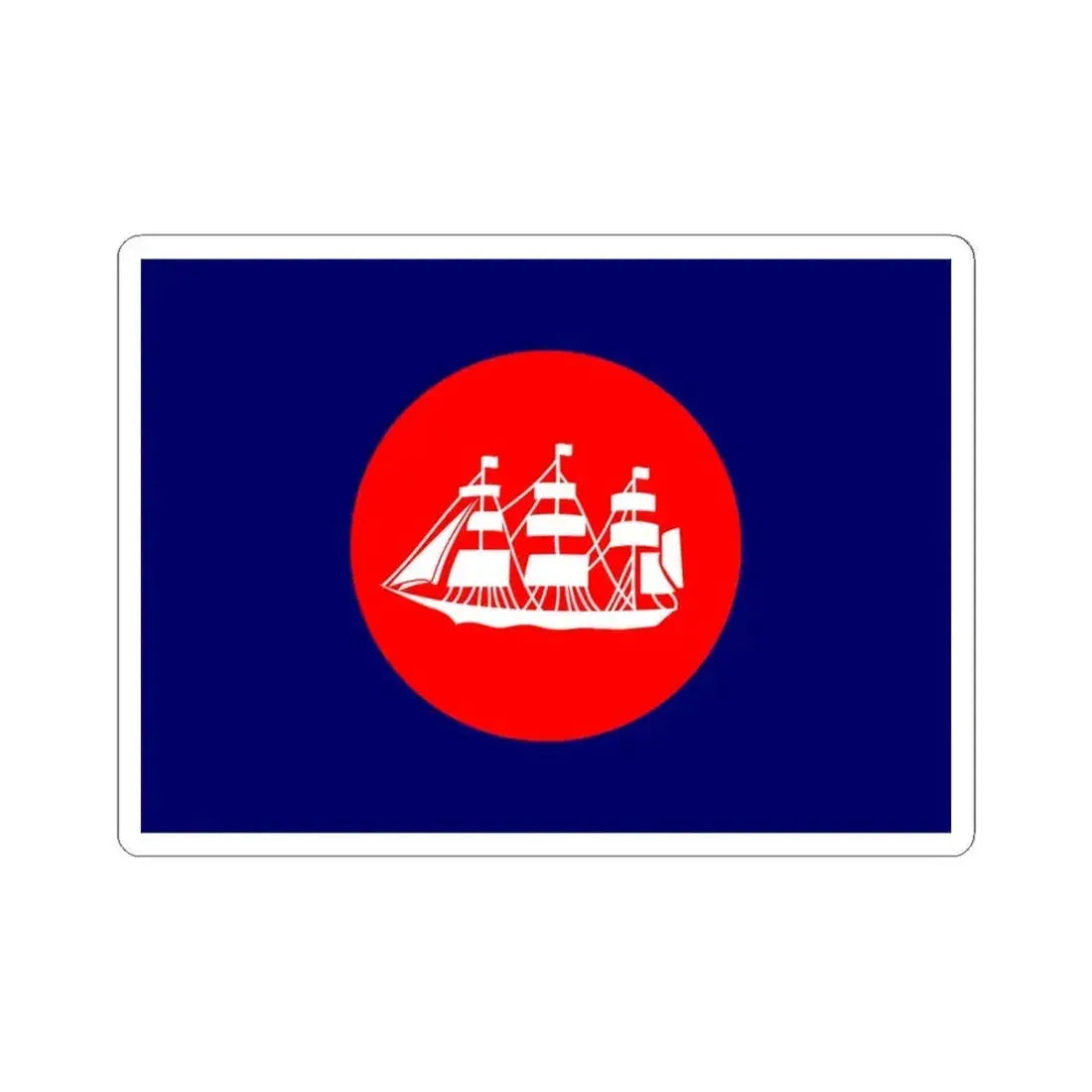 Flag of the United States Bureau of Navigation (United States) STICKER Vinyl Kiss-Cut Decal 6 Inch White - The Sticker Space