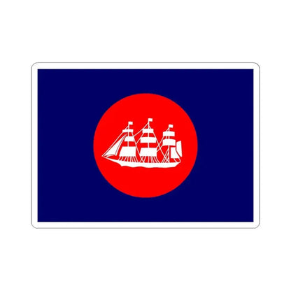 Flag of the United States Bureau of Navigation (United States) STICKER Vinyl Kiss-Cut Decal 6 Inch White - The Sticker Space