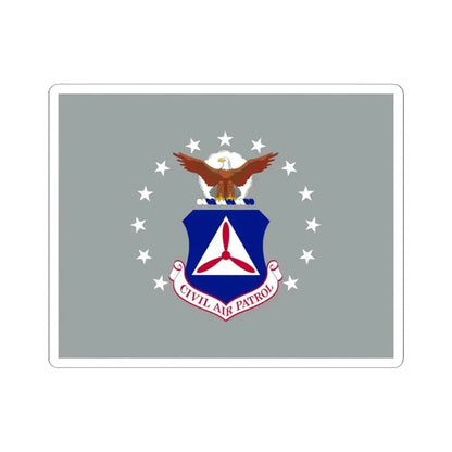 Flag of the United States Civil Air Patrol (United States) STICKER Vinyl Kiss-Cut Decal 4 Inch White - The Sticker Space