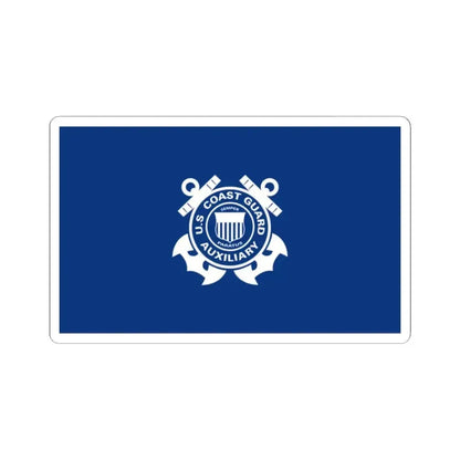 Flag of the United States Coast Guard Auxiliary 1940 (United States) STICKER Vinyl Kiss-Cut Decal 2 Inch White - The Sticker Space