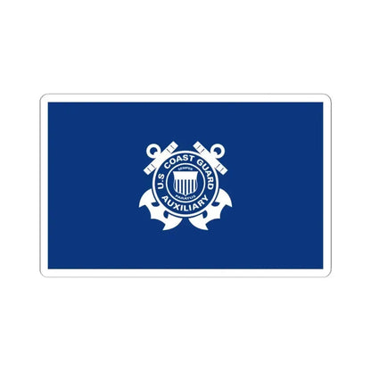 Flag of the United States Coast Guard Auxiliary 1940 (United States) STICKER Vinyl Kiss-Cut Decal 3 Inch White - The Sticker Space
