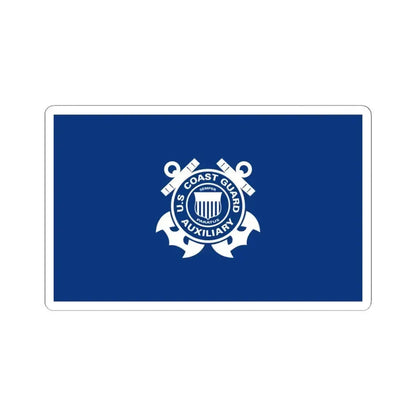 Flag of the United States Coast Guard Auxiliary 1940 (United States) STICKER Vinyl Kiss-Cut Decal 6 Inch White - The Sticker Space