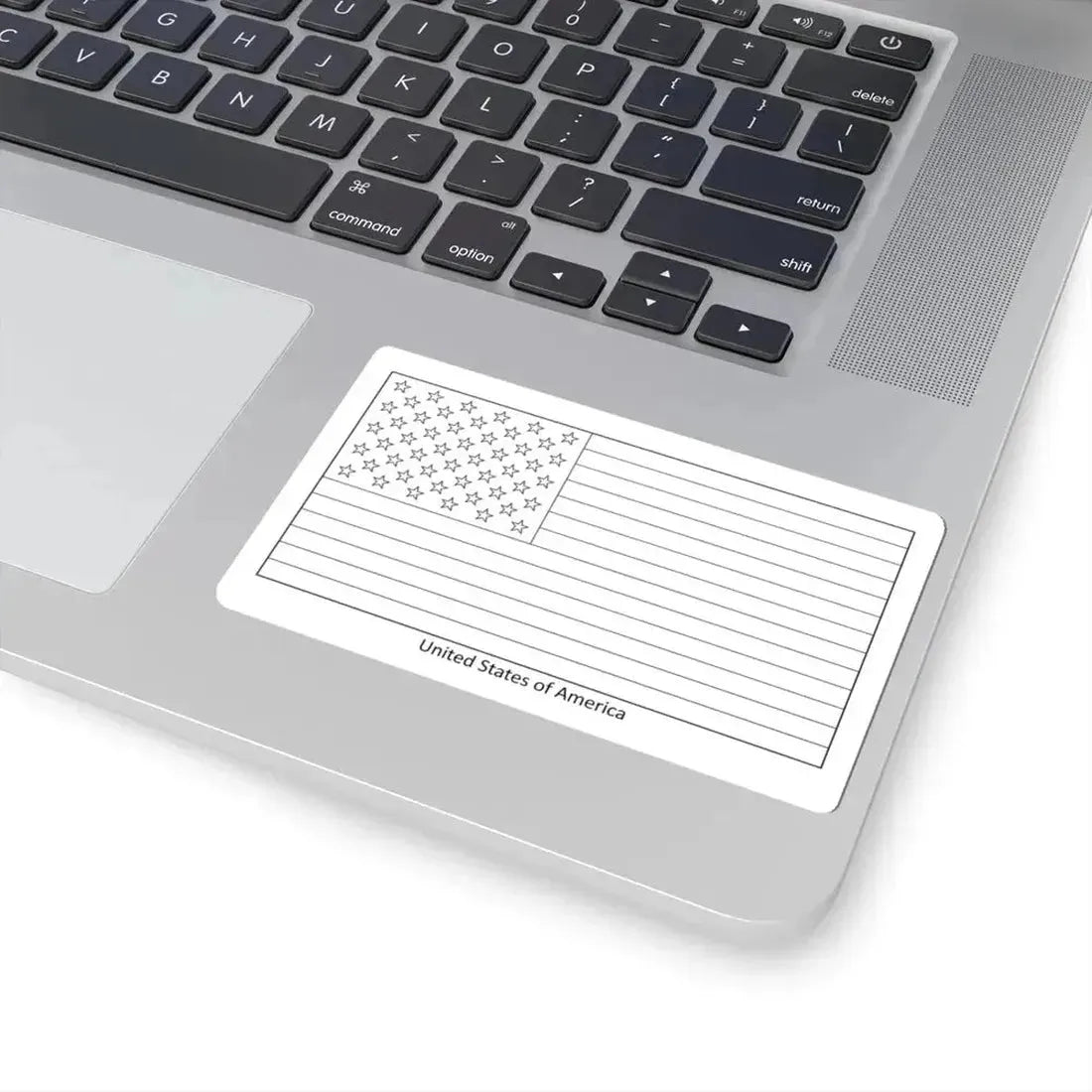 Flag of the United States colouring page (United States) STICKER Vinyl Kiss-Cut Decal - The Sticker Space