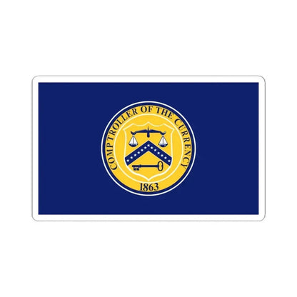 Flag of the United States Comptroller of the Currency (United States) STICKER Vinyl Kiss-Cut Decal 6 Inch White - The Sticker Space