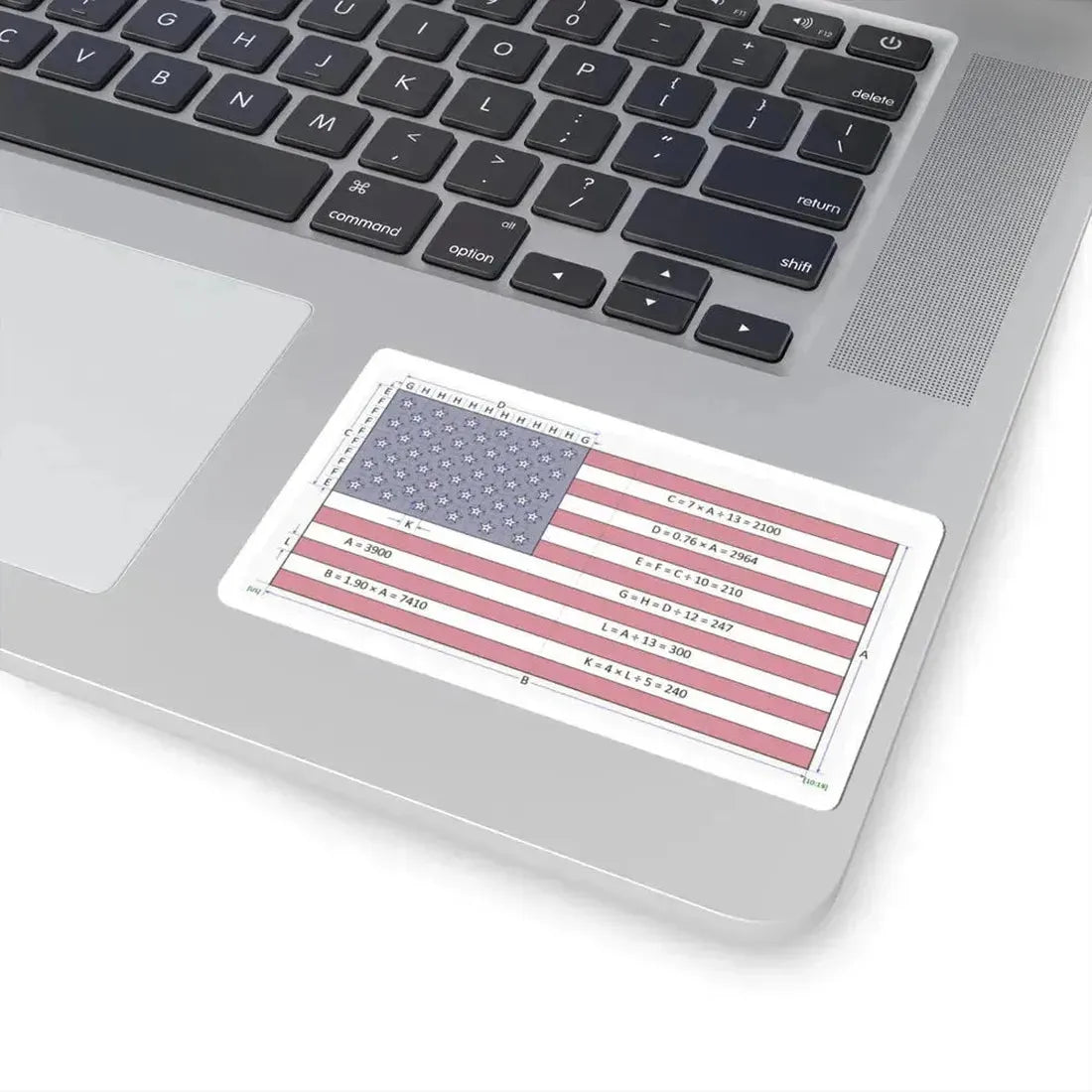 Flag of the United States construction sheet (United States) STICKER Vinyl Kiss-Cut Decal - The Sticker Space