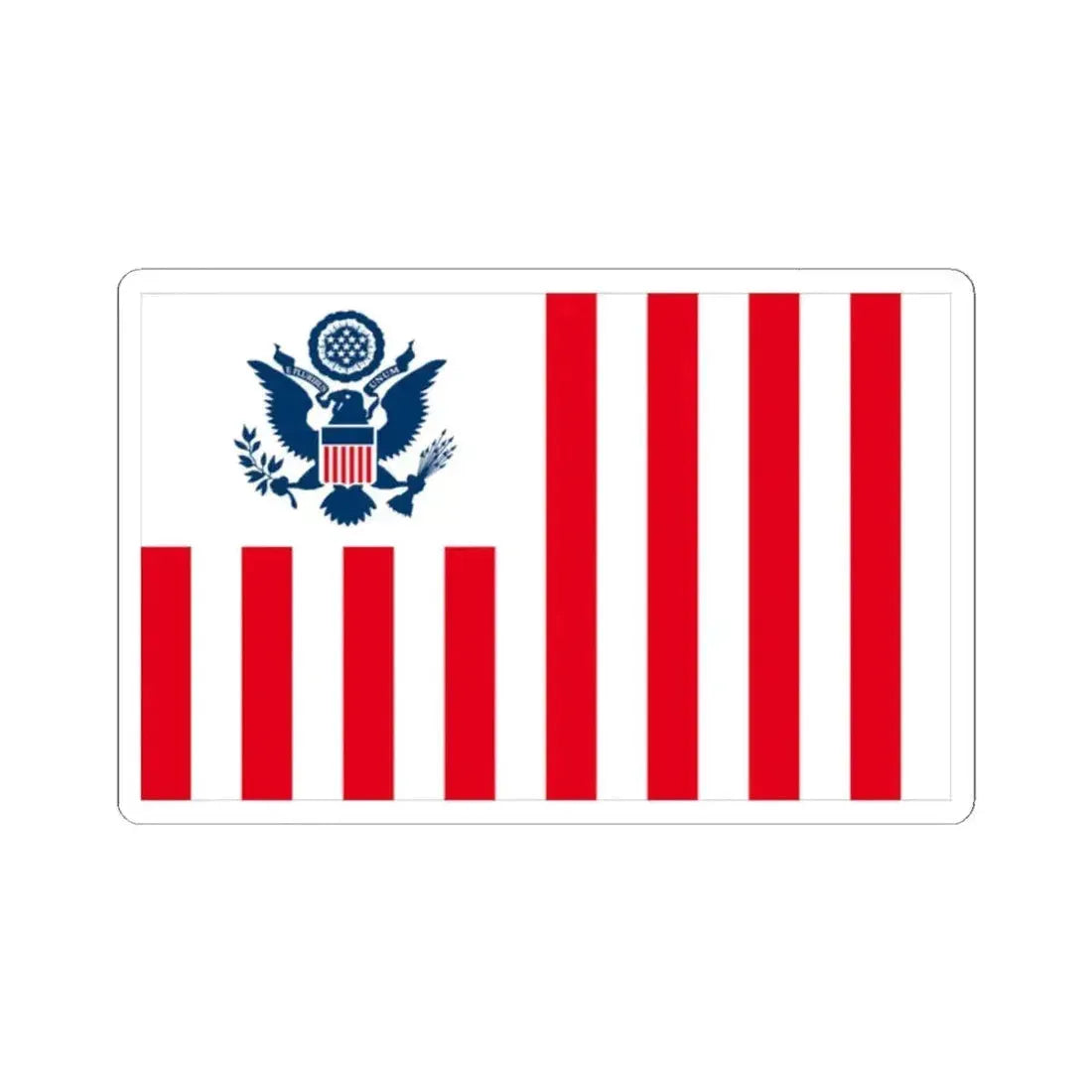 Flag of the United States Customs Service (United States) STICKER Vinyl Kiss-Cut Decal 2 Inch White - The Sticker Space