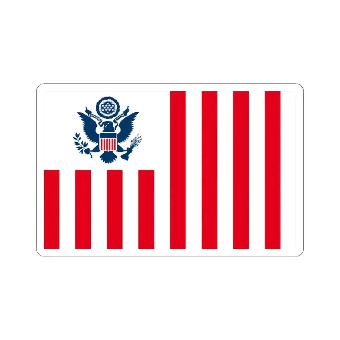 Flag of the United States Customs Service (United States) STICKER Vinyl Kiss-Cut Decal 3 Inch White - The Sticker Space
