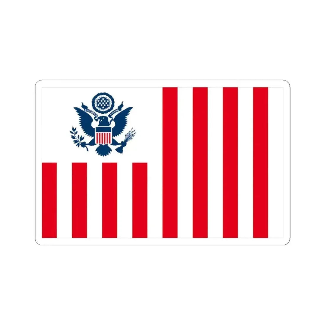 Flag of the United States Customs Service (United States) STICKER Vinyl Kiss-Cut Decal 4 Inch White - The Sticker Space