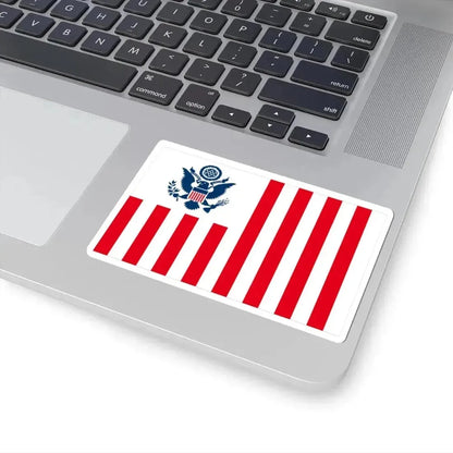 Flag of the United States Customs Service (United States) STICKER Vinyl Kiss-Cut Decal - The Sticker Space