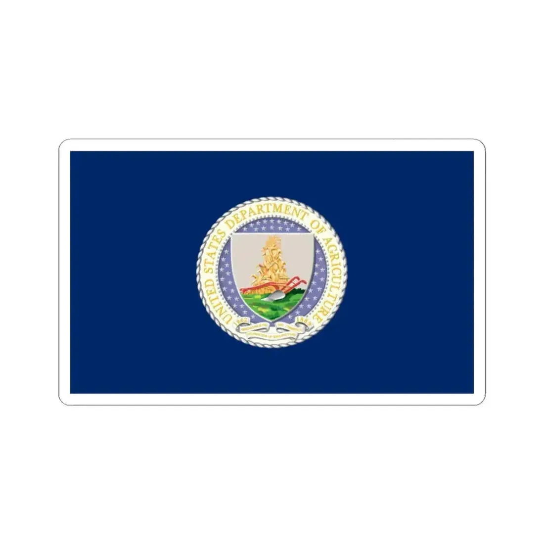 Flag of the United States Department of Agriculture (United States) STICKER Vinyl Kiss-Cut Decal 2 Inch White - The Sticker Space