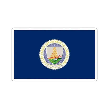 Flag of the United States Department of Agriculture (United States) STICKER Vinyl Kiss-Cut Decal 3 Inch White - The Sticker Space