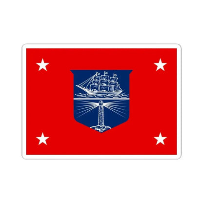Flag of the United States Department of Commerce rank III (United States) STICKER Vinyl Kiss-Cut Decal 4 Inch White - The Sticker Space