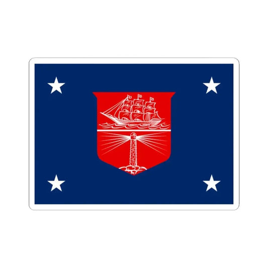 Flag of the United States Department of Commerce rank IIII (United States) STICKER Vinyl Kiss-Cut Decal 2 Inch White - The Sticker Space