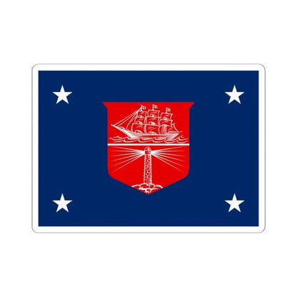 Flag of the United States Department of Commerce rank IIII (United States) STICKER Vinyl Kiss-Cut Decal 3 Inch White - The Sticker Space