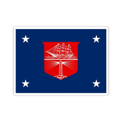 Flag of the United States Department of Commerce rank IIII (United States) STICKER Vinyl Kiss-Cut Decal 4 Inch White - The Sticker Space