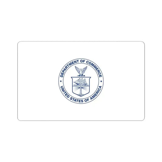 Flag of the United States Department of Commerce (United States) STICKER Vinyl Kiss-Cut Decal 2 Inch White - The Sticker Space