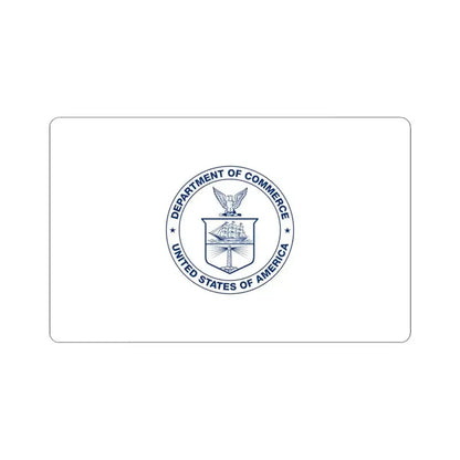 Flag of the United States Department of Commerce (United States) STICKER Vinyl Kiss-Cut Decal 3 Inch White - The Sticker Space