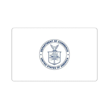 Flag of the United States Department of Commerce (United States) STICKER Vinyl Kiss-Cut Decal 4 Inch White - The Sticker Space