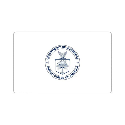 Flag of the United States Department of Commerce (United States) STICKER Vinyl Kiss-Cut Decal 6 Inch White - The Sticker Space