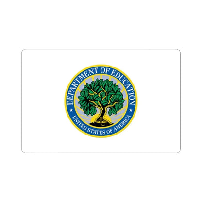 Flag of the United States Department of Education (United States) STICKER Vinyl Kiss-Cut Decal 2 Inch White - The Sticker Space