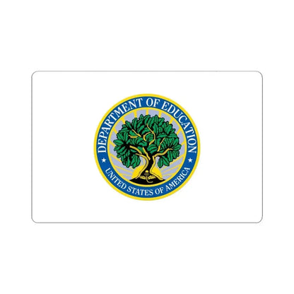 Flag of the United States Department of Education (United States) STICKER Vinyl Kiss-Cut Decal 4 Inch White - The Sticker Space