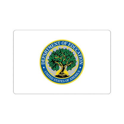 Flag of the United States Department of Education (United States) STICKER Vinyl Kiss-Cut Decal 6 Inch White - The Sticker Space