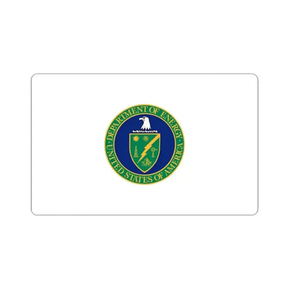 Flag of the United States Department of Energy (United States) STICKER Vinyl Kiss-Cut Decal 3 Inch White - The Sticker Space