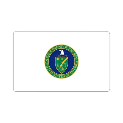 Flag of the United States Department of Energy (United States) STICKER Vinyl Kiss-Cut Decal 4 Inch White - The Sticker Space