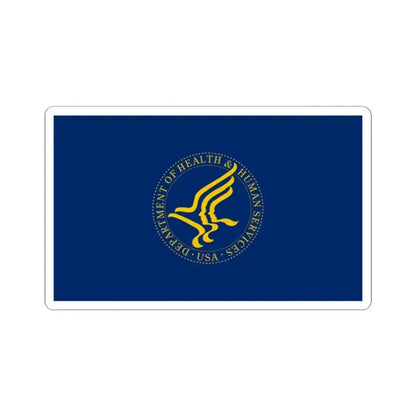 Flag of the United States Department of Health and Human Services (United States) STICKER Vinyl Kiss-Cut Decal 2 Inch White - The Sticker Space
