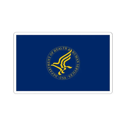Flag of the United States Department of Health and Human Services (United States) STICKER Vinyl Kiss-Cut Decal 6 Inch White - The Sticker Space