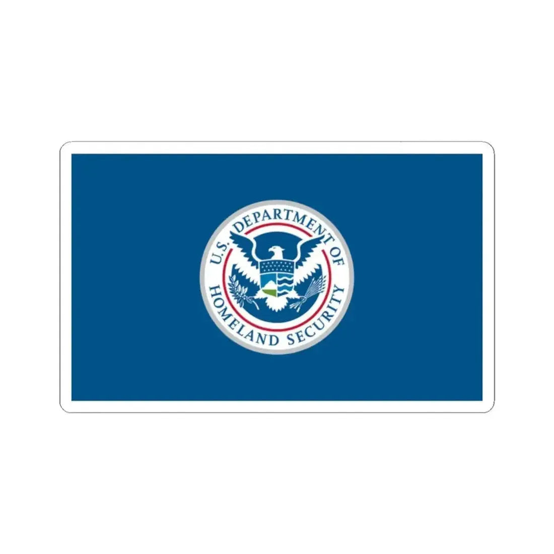 Flag of the United States Department of Homeland Security (United States) STICKER Vinyl Kiss-Cut Decal 2 Inch White - The Sticker Space
