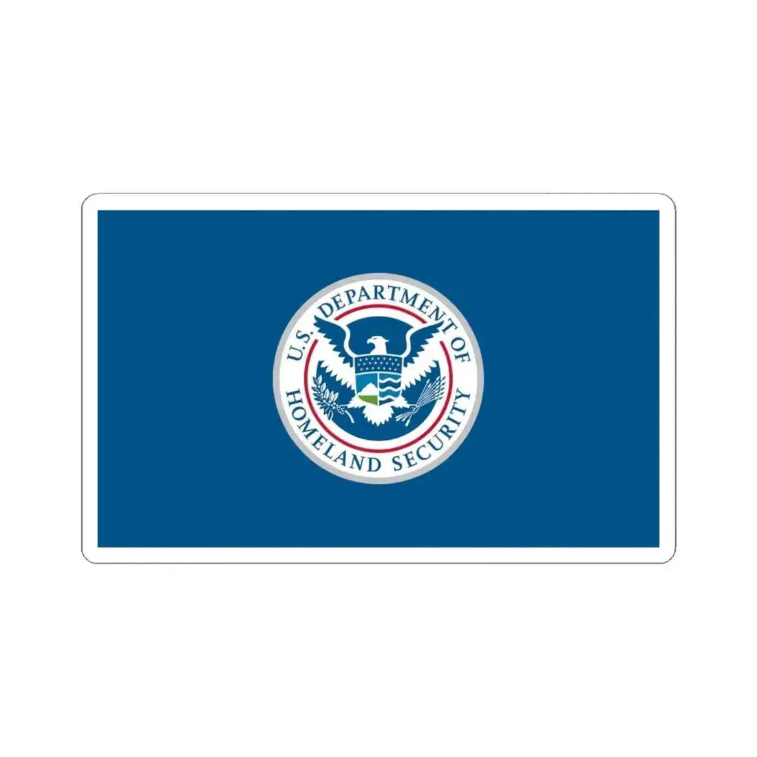 Flag of the United States Department of Homeland Security (United States) STICKER Vinyl Kiss-Cut Decal 4 Inch White - The Sticker Space