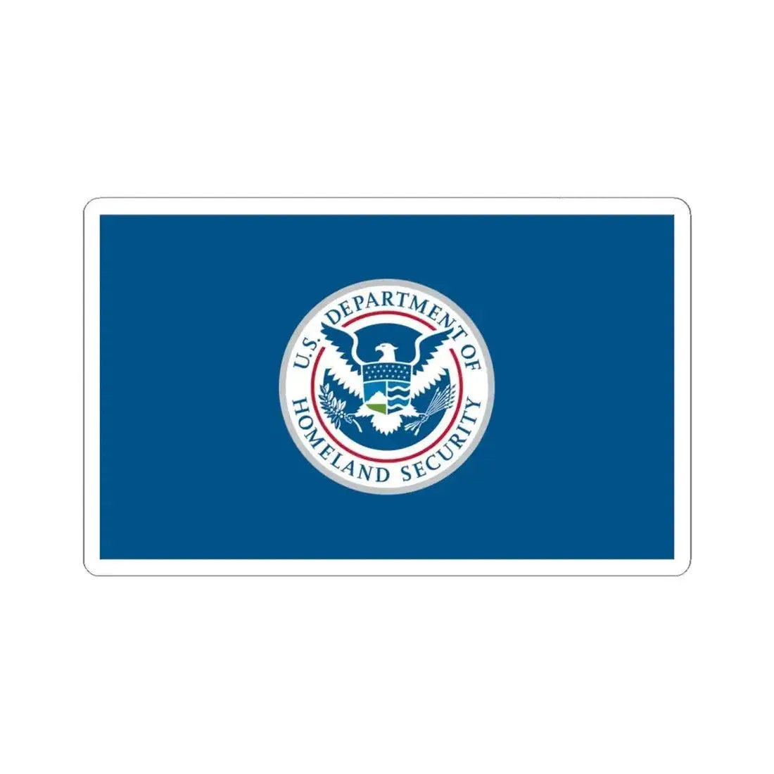 Flag of the United States Department of Homeland Security (United States) STICKER Vinyl Kiss-Cut Decal 6 Inch White - The Sticker Space
