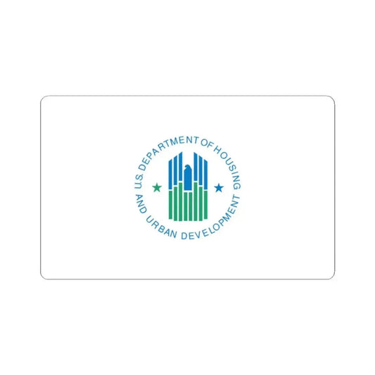 Flag of the United States Department of Housing and Urban Development (United States) STICKER Vinyl Kiss-Cut Decal 2 Inch White - The Sticker Space