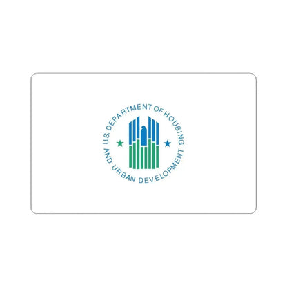 Flag of the United States Department of Housing and Urban Development (United States) STICKER Vinyl Kiss-Cut Decal 3 Inch White - The Sticker Space