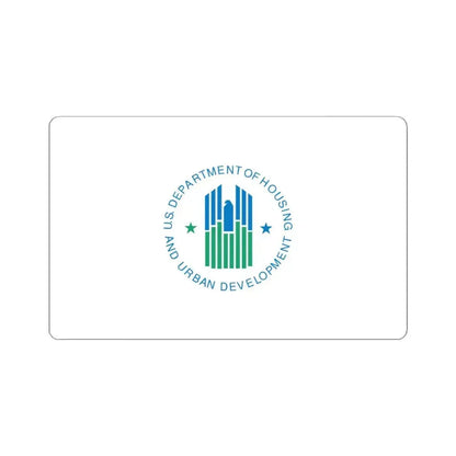 Flag of the United States Department of Housing and Urban Development (United States) STICKER Vinyl Kiss-Cut Decal 4 Inch White - The Sticker Space