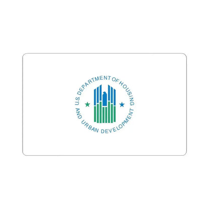 Flag of the United States Department of Housing and Urban Development (United States) STICKER Vinyl Kiss-Cut Decal 6 Inch White - The Sticker Space