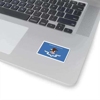 Flag of the United States Department of Justice (United States) STICKER Vinyl Kiss-Cut Decal - The Sticker Space