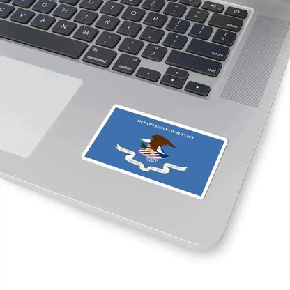 Flag of the United States Department of Justice (United States) STICKER Vinyl Kiss-Cut Decal - The Sticker Space