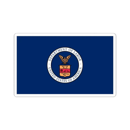 Flag of the United States Department of Labor 1915-1960 (United States) STICKER Vinyl Kiss-Cut Decal 2 Inch White - The Sticker Space